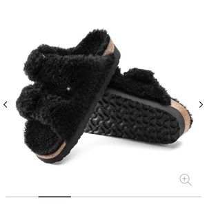 Birkenstock Arizona Big Buckle Shearling, Size 39 (8-8.5)